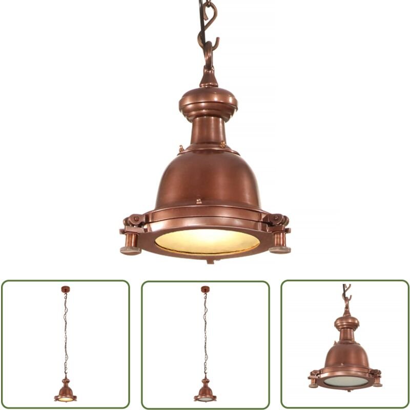 The Living Store - Pendelleuchte 25x25x134 cm Aluminium - Hängelampe - Wohnzimmerlampe - Industrielampen - led Lampe - D...