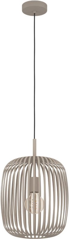 Eglo - Hängelampe Romazzina, Esstisch Pendelleuchte 1-flammig, Esszimmerlampe aus Metall in Sandfarben, Hängeleuchte mit...