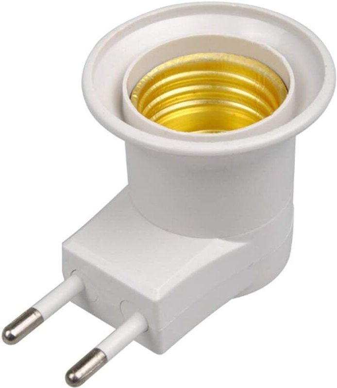 Thumbnail - Lntyq - Lampe led E27 Homme Prise de type eu Plug Adapter Converter pour support d'ampoule avec le bouton on/off 1pcs