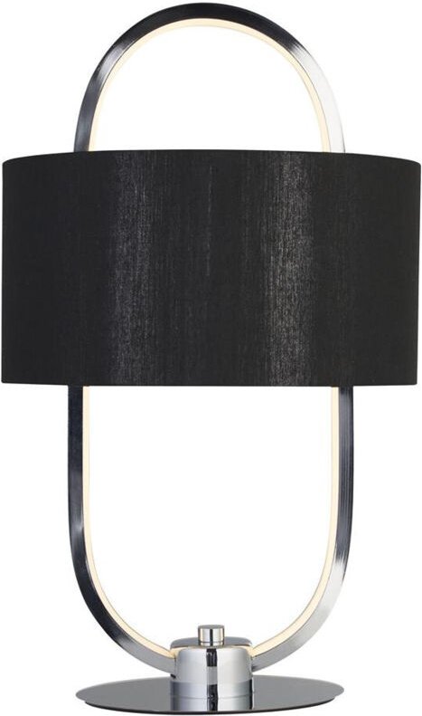 Madrid LED-Tischlampe, schwarzer Schirm 3000K - Searchlight