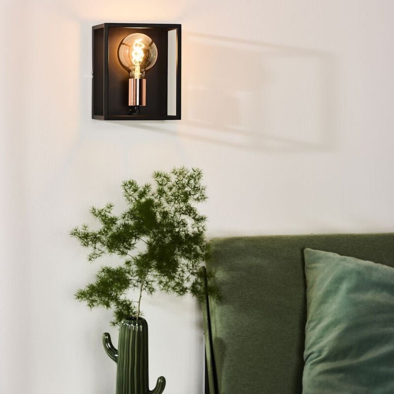 Arthur - Wandleuchte - 1xE27 - Schwarz - Lucide