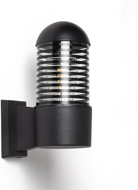 Wandleuchte Aussen Aluminium Malmo Schwarz