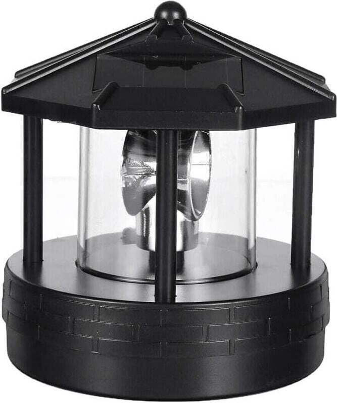 Rotierender LED-Leuchtturm, Solar-Gartenlicht, Hof, Rasen, wasserdicht, Retro-Dekoration, exquisites Geschenk für Garten...