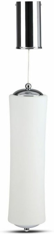 V-TAC 18W LED Vertikaler Zylinder-Kronleuchter, Satin Warmweiß, dimmbar