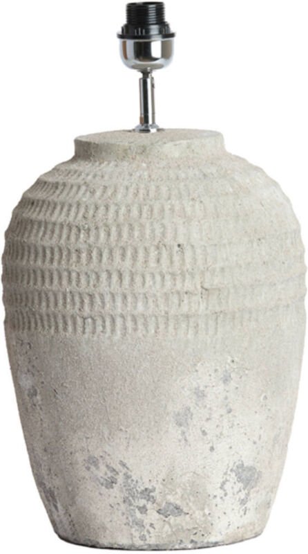 Light & Living - tischlampe - MINORA - grau - keramik - einzelne