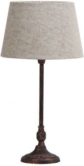 Rasbora Tischlampe 1xe27 rustikal braun 46.5x23x23 cm