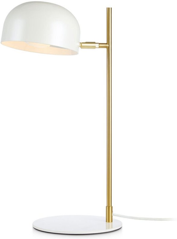 Markslojd POSE Schreibtisch Tischlampe 1 Hellweiß, Messing gebürstet
