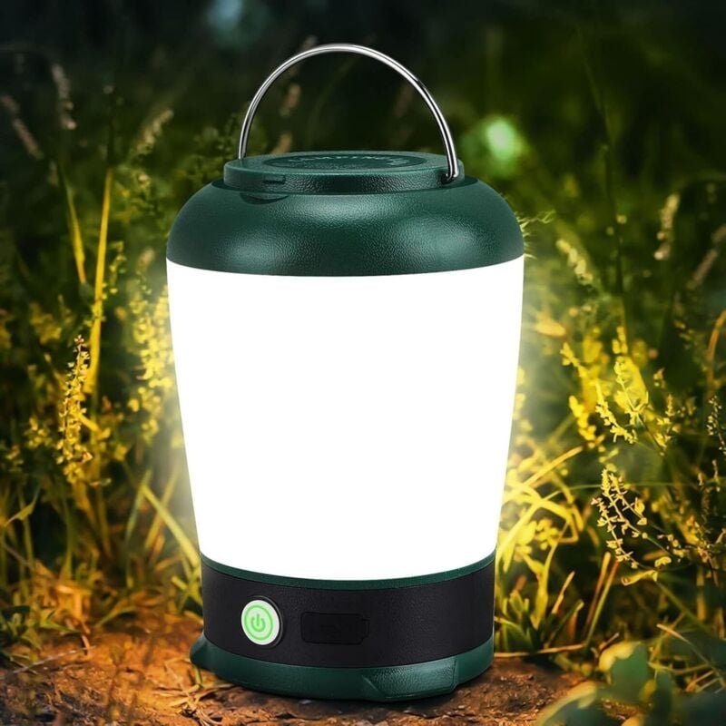 Thumbnail - USB wiederaufladbares LED-Campinglicht, dimmbare Campinglaterne, 6 Modi, wasserdichtes Zeltlicht, Campinglampe für Campi...