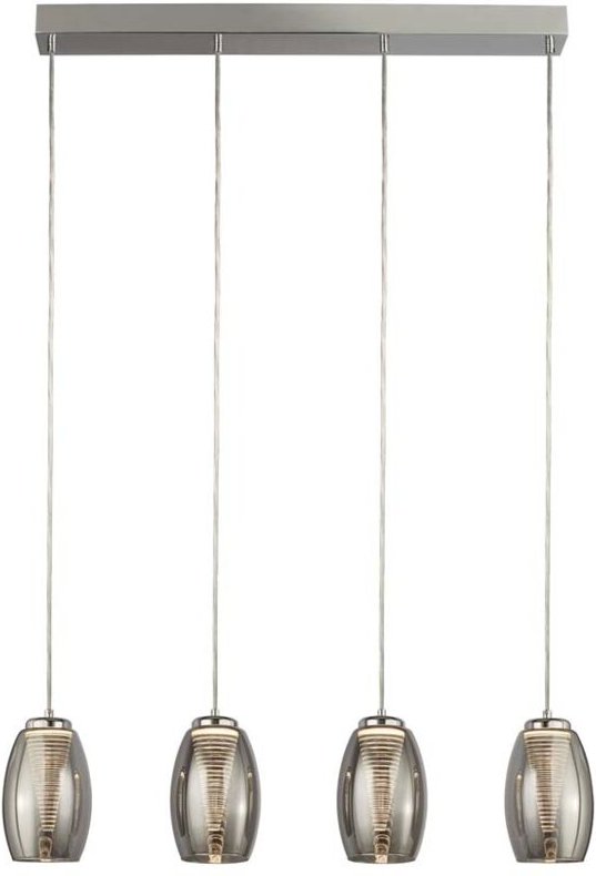 Thumbnail - Searchlight - Hängelampe Pendelleuchte Esstischlampe Rauchglas Wohnzimmerlampe led h 150 cm