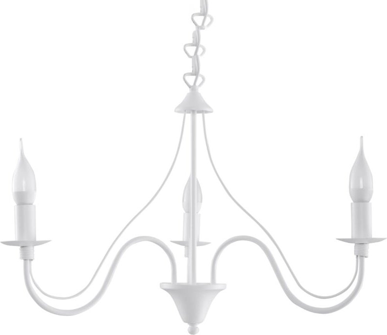 Minerwa - 3 leichter mehrarmiger Kronleuchter Weiß, E14 - Sollux