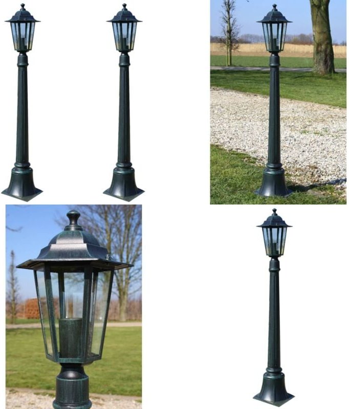 Preston Gartenleuchten 2 Stk. 105 cm - Gartenleuchten - led Gartenleuchte - Outdoor Beleuchtung - Außenleuchten - Garten...