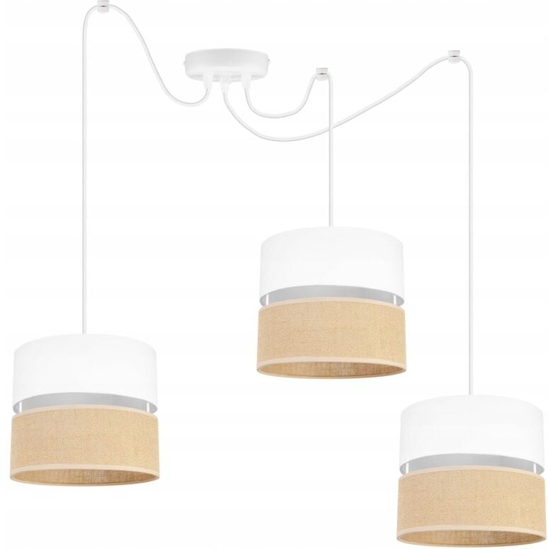 Spider Deckenhängelampe, Lampenschirm 20 Cm Weiss