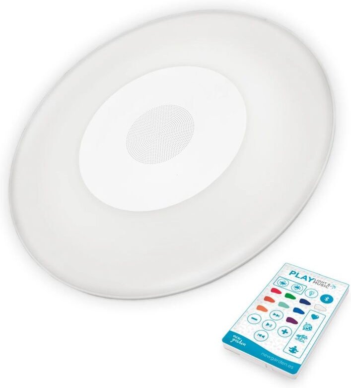 Led Poolleuchte Akku dimmbar Farbwechsel rgb ø 39 cm rund kabellos tragbar IP67 Fernbedienung Modern Außenlampe Außenleu...