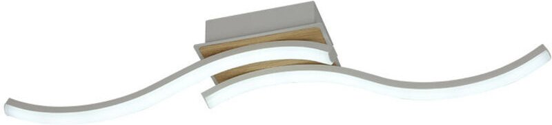 LED Deckenleuchte 32W 3520lm 3000-6500K 62cm Weiß/Buche Dimmbar Murray Serie