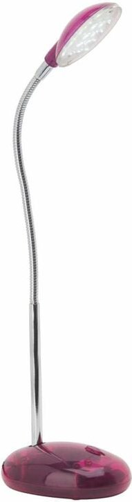 BRILLIANT Lampe Timmi LED Tischleuchte transparent/ros1x 2W LED integriert, (100lm, 6000K) Mit Druckschalter an der Basi...