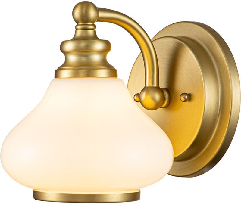 Thumbnail - Elstead Hinkley Ainsley Wandleuchte Messing gebürstet, IP44