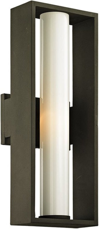 Hudson Valley Lighting - Mondrian 1 Light Wandleuchte Strukturierte Bronze, Glas, IP44