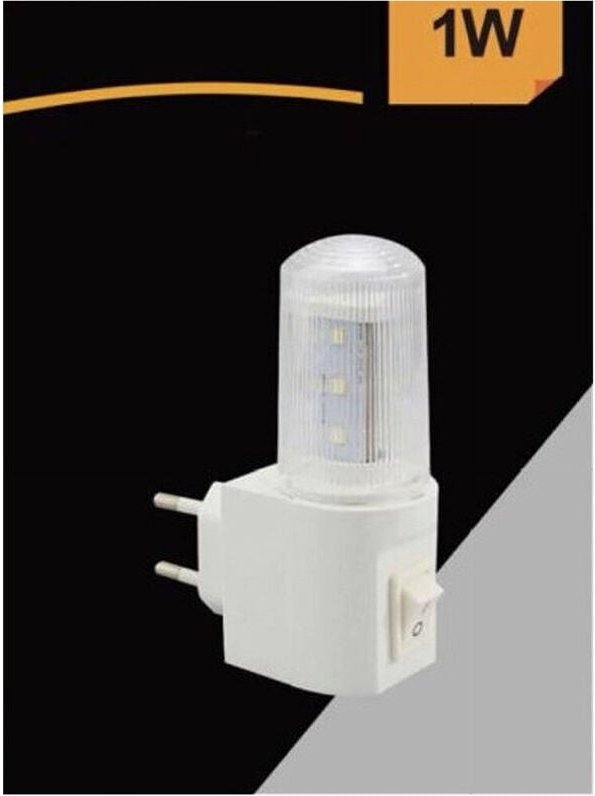 Trade Shop Traesio - Trade Shop - LED-Nachtlampe, Nachtlicht, 1 w, kaltweiß, 6500 k, XYD101 -