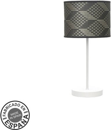 Fashion Tischlampe 1xe14 weiß/tetrisgrau 42x17x17cm