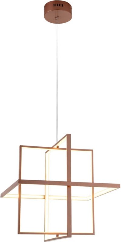 Deckenleuchte 50X50X180 Metall Kupferfarbe