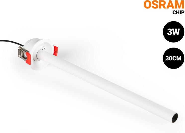 Barcelona Led - LED-Deckeneinbaustrahler 3W - Erweiterbar 300mm - Schwenkbar -