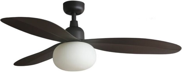 Palma m Ventilator mit Licht für den Außenbereich braun IP44