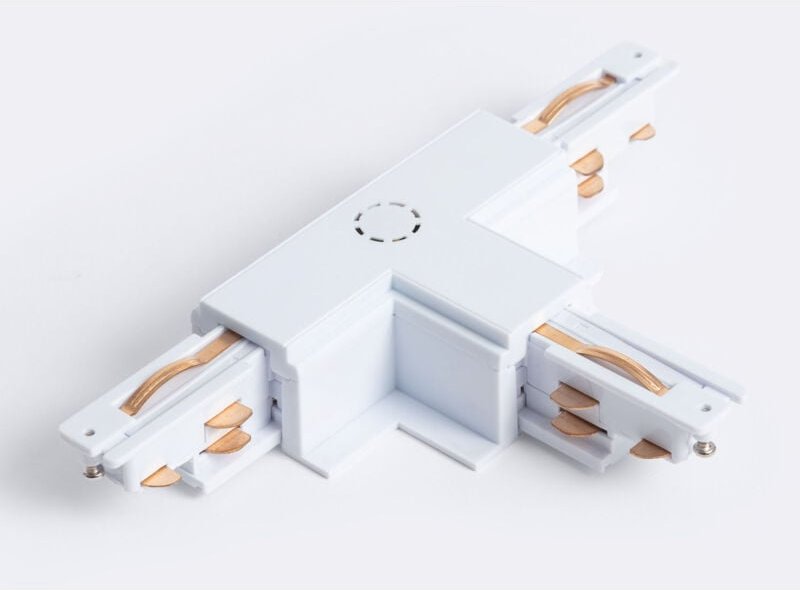Thumbnail - Ledkia - Verbinder 'Left Side' Typ t für 3-Phasenstromschiene dali Track Einbau Aluminium Weiß