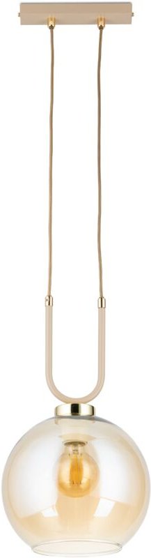 Hängelampe Mora Beige Glas 1xE27 20