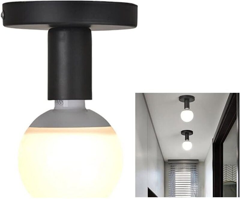 Industrielle Vintage-Metall-Pendelleuchte, Mini-Deckenleuchte aus Schmiedeeisen, moderne, kreative Deckenleuchte für Ein...