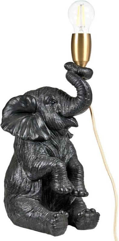 Tischlampe Elefant FORTUNA Schwarz