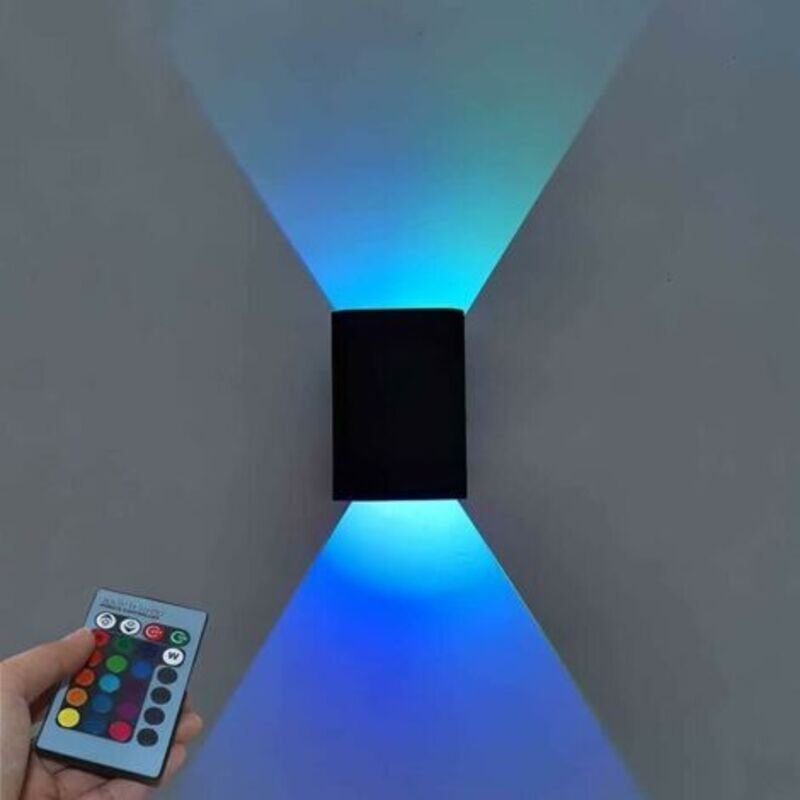 LED-Wandleuchte 5 W für den Innenbereich - Stimmungslicht mit RGB-Dimmer - Moderne Licht nach unten - Wandbeleuchtung au...