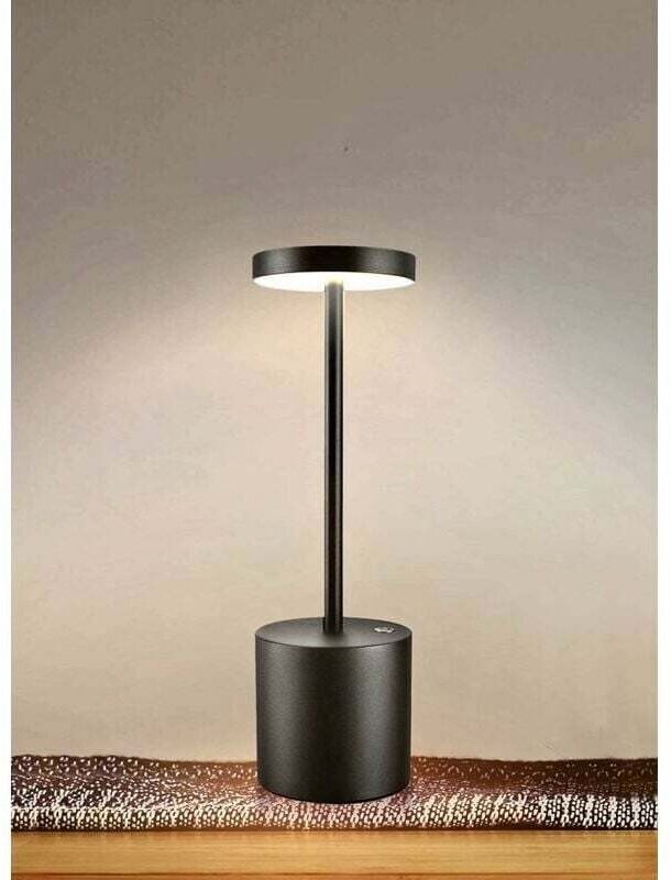 Tragbare, kabellose, batteriebetriebene Tischlampe, 2 Stufen, warme Helligkeit, dimmbar, für Schlafzimmer, Wohnzimmer, B...