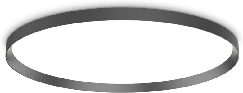 Ideal Lux FLY 90 cm integrierte LED-Halbeinbauleuchte Schwarz, 3000 K, IP40