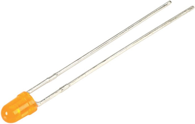 Thumbnail - Kingbright - led bedrahtet Orange Rund 3 mm 20 mcd 40 ° 30 mA 2 v