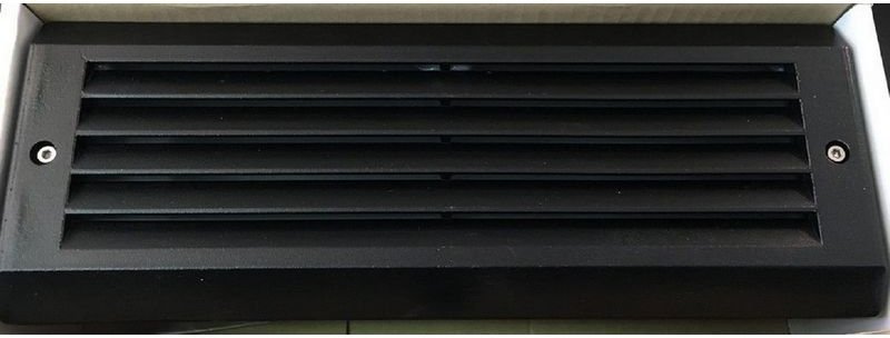 E8076 Wasserdichte Außeneinbauleuchte Halogen IP65 SCHWARZ