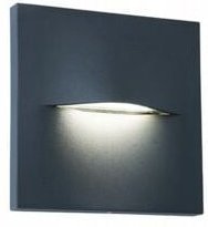 Thumbnail - Moderne runde Aluminium-Wandleuchte mit satiniertem Diffusor - 3W, 340 Lumen, warmweißes Licht