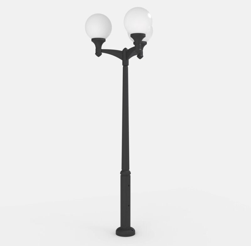 Thumbnail - Außenposten mit drei Lichtern "GLOBE 400 MODERN" Fumagalli - 4