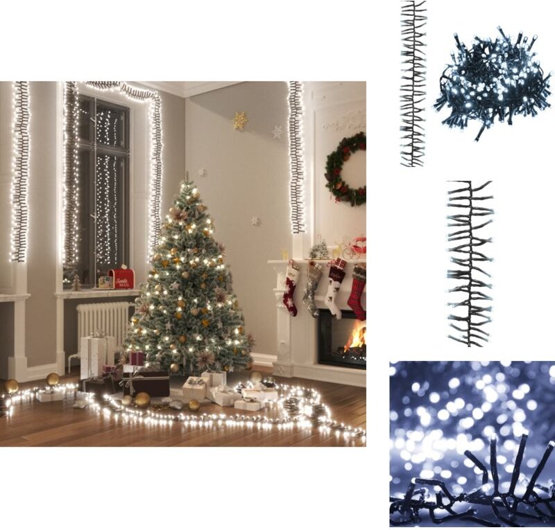 Weihnachtsbeleuchtung - Living LED-Lichterkette mit 3000 LEDs Kaltweiß 23 m PVC