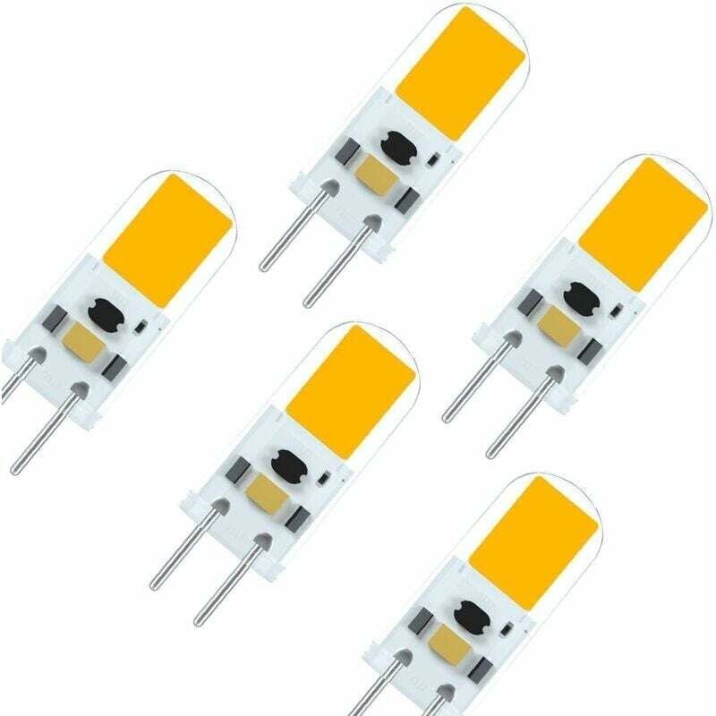 G6.35 GY6.35 LED-Lampe 2W 12V Hohe Helligkeit Entspricht einer 20-Watt-Halogenlampe Warmweiß 3000K (5er-Pack)