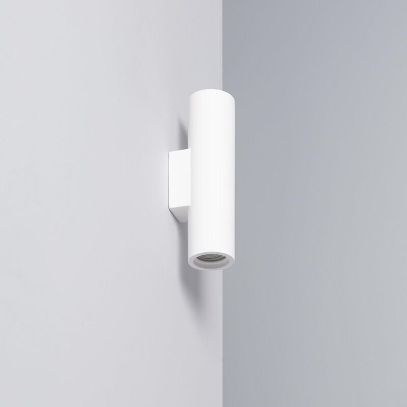 Wandleuchte Gips Doppelseitige Beleuchtung Alejandrita Weiß