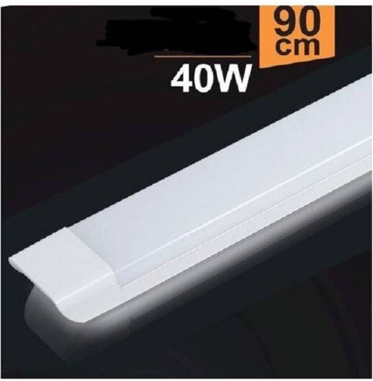 Thumbnail - Trade Shop Traesio - Trade Shop - plafoniera led slim 40 w 90 cm sottopenile ripiani luce calda fredda natura -