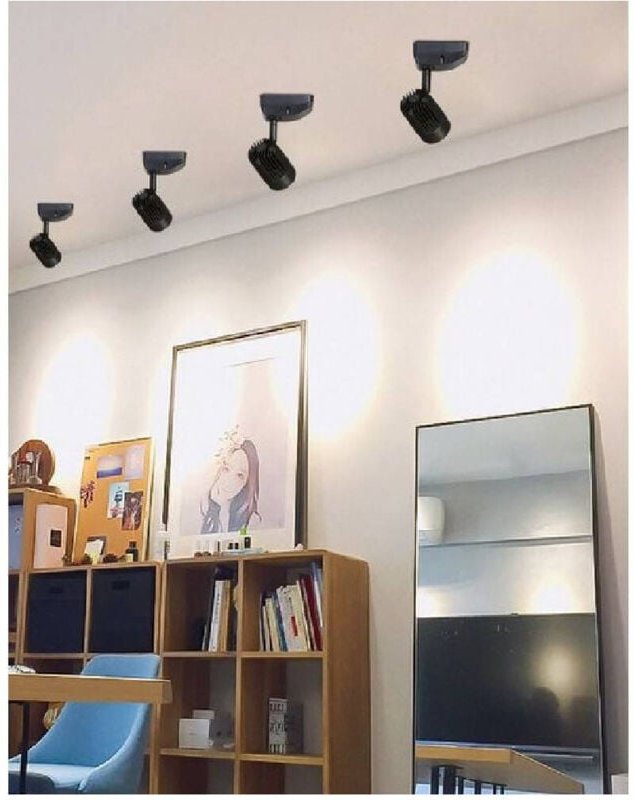 Thumbnail - Trade Shop Traesio - Trade Shop - applique soffitto led cob 11 w faretto proiettore luce 3000K 6500K 4000K F11W-H -