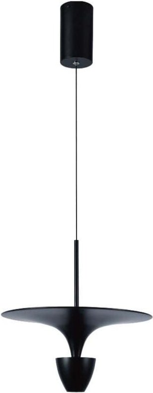 V-TAC 9W LED Kronleuchter mit Modernem Design 30320100cm Farbe Schwarz Warm Weiß