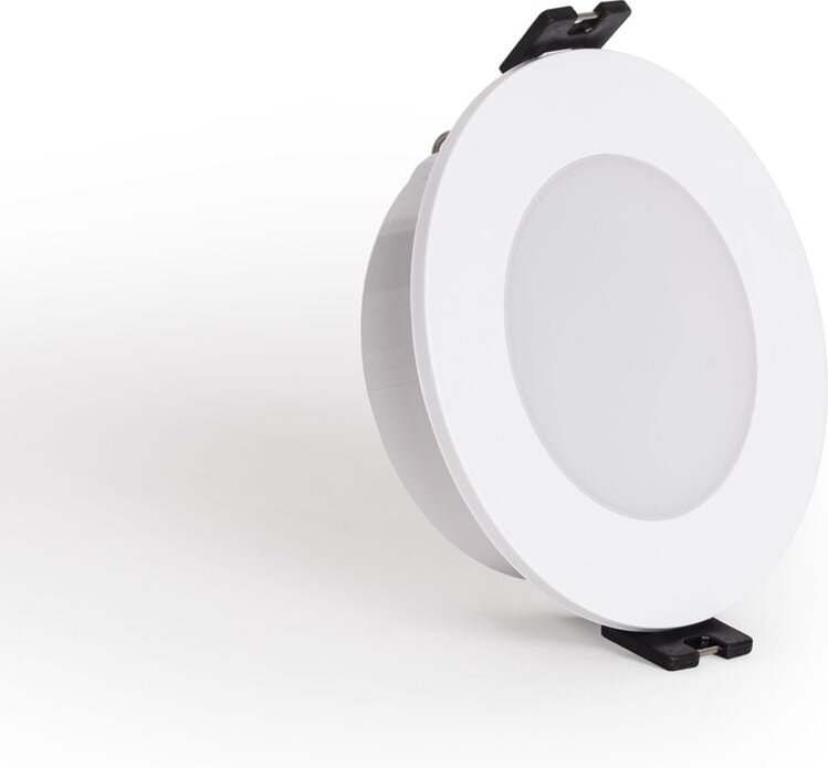 Efectoled - Downlight-Ring Rund IP65 für LED-Glühbirnen GU10 / GU5.3 Schnitt Ø75 mm Minus Weiß