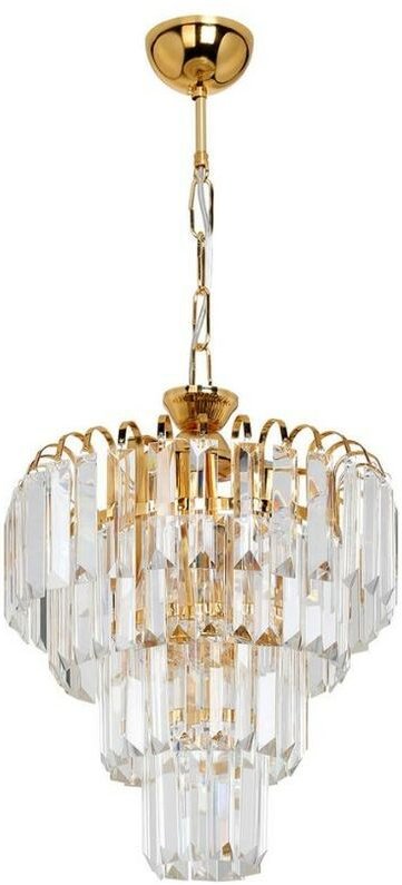 Miranda MDL3831 Deckenleuchte aus Glas und Gold mit 3 Leuchten