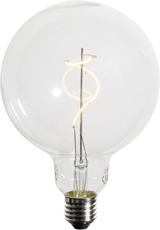 E27 Dimmbare led Spiral Filament G125 4W 270lm 2700K