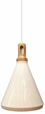 Hängendes Licht 1MT E27 Elegant Stylish Ф250mm - Mod. VT-7525 SKU 3761 - Weiss Holz