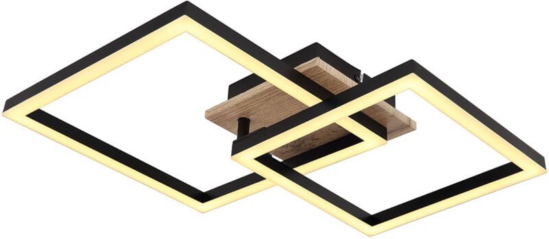 Globo - deckenleuchte - Bossy - schwarz - metall - led - 67284-18