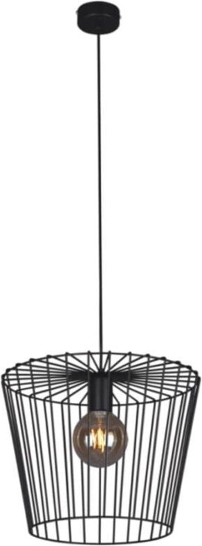 Moderne schwarze Draht-Hängelampe Kaja SOUL K-4641
