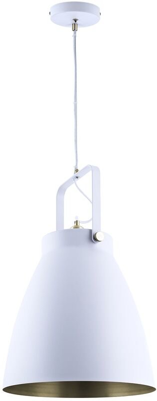 Stehleuchte Modern Wohnzimmer Pendelleuchte Industrial Scheinwerfer Design E27 Weiß-Messingfarben, Pendelleuchte - Paco ...